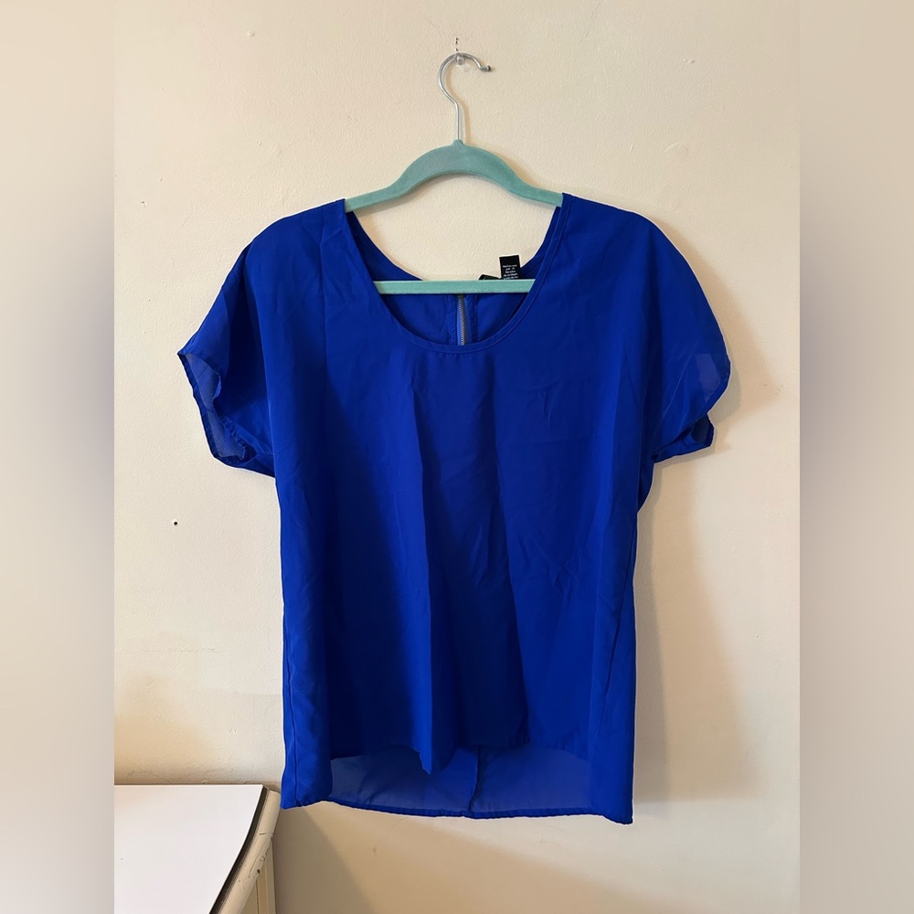 Fun & Flirt Vibrant Blue Blouse